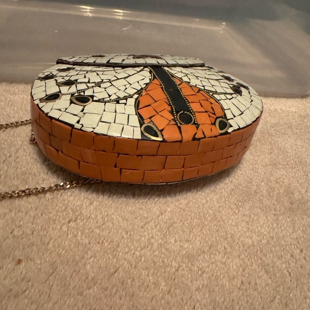 Mosaic Clutch with Chain Strap - Picture 3 of 4